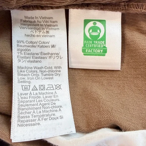 J. Crew Flex Corduroy Pants in Green and Brown slim 31/30 - Picture 6 of 6